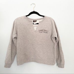 Harley Davidson Cropped Crewneck